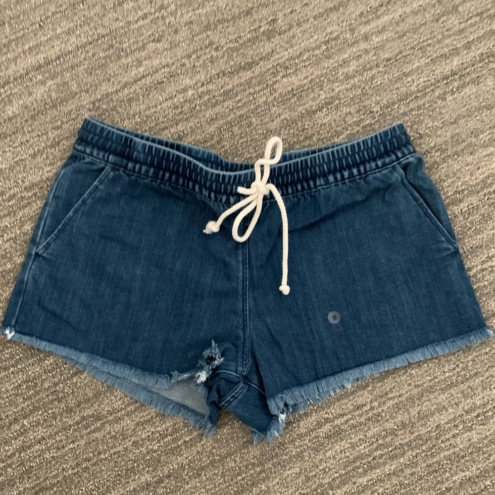 Aerie Drawstring Jean Shorts